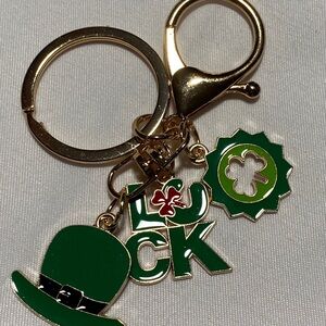 St. Patrick’s Day Purse Charm Gold and Green Lucky charm